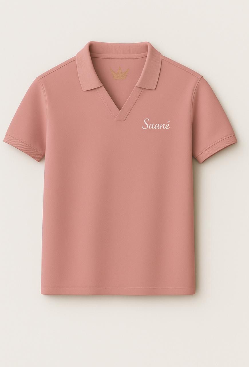 Pink Knit Polo