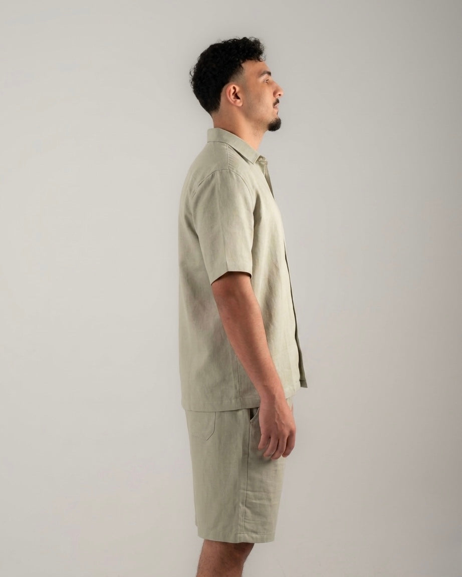 The linen sage chemise