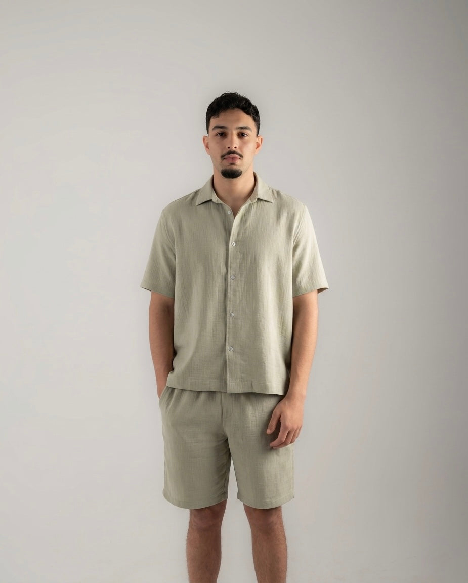 The linen sage chemise