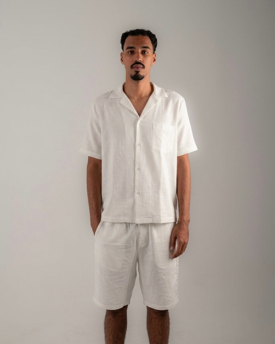 The white linen set