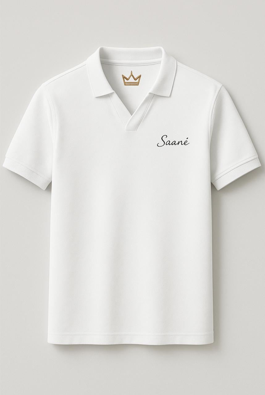 White Knit Polo
