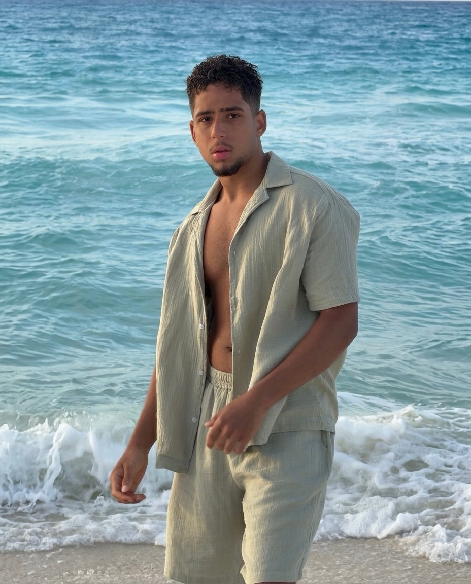 The sage linen set
