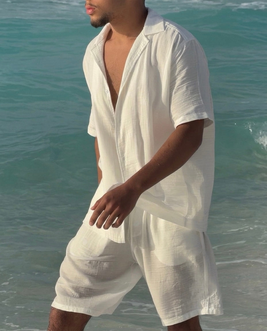 The white linen set