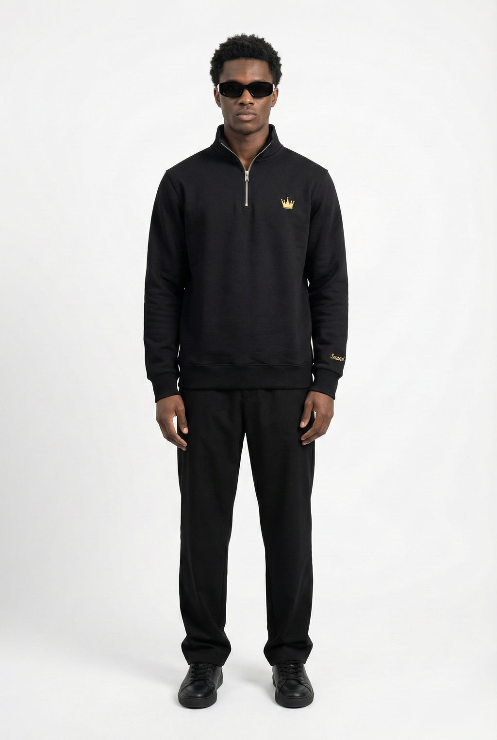 Saané Quarter-Zip Black
