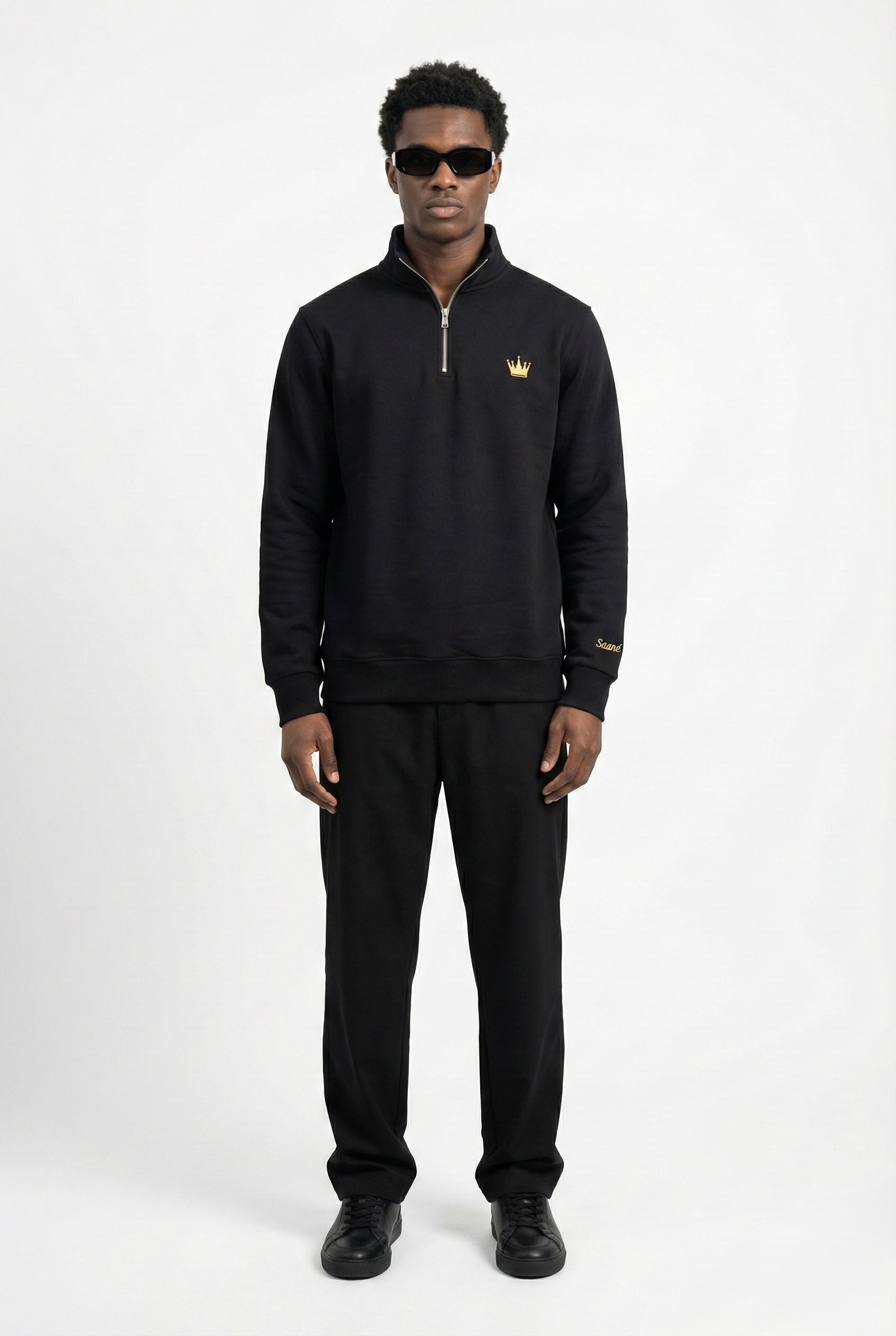 Saané Quarter-Zip Black