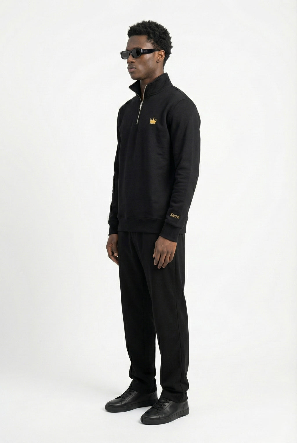 Saané Quarter-Zip Black