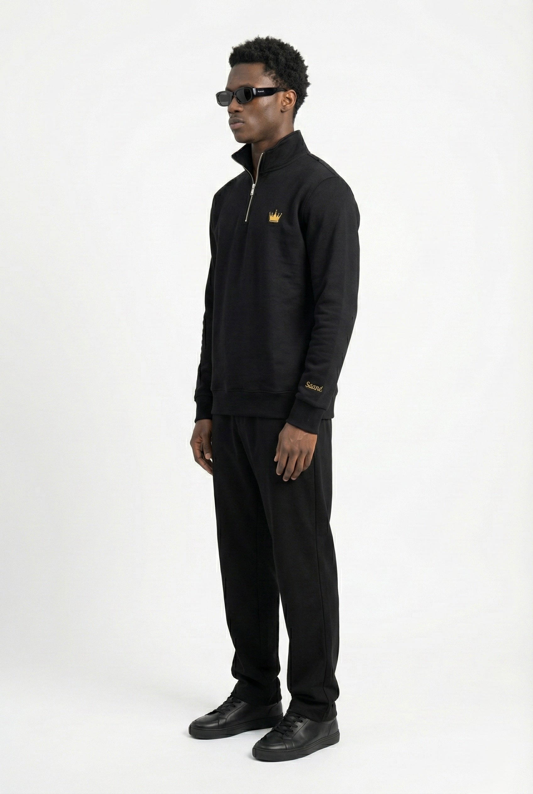Saané Quarter-Zip Black
