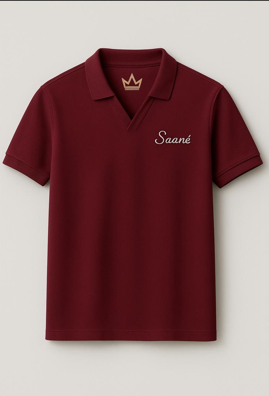 Burgundy Knit Polo