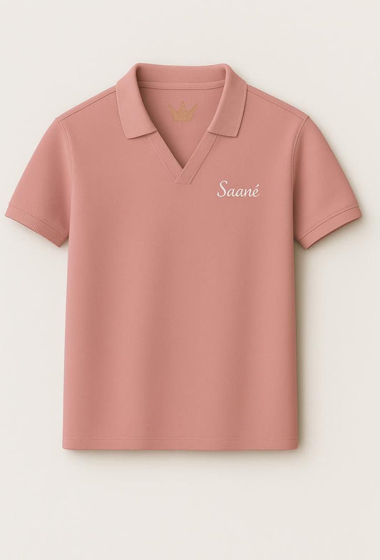 Pink Knit Polo