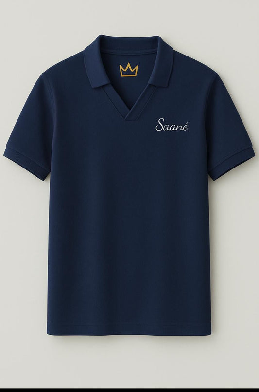 Navy Knit Polo
