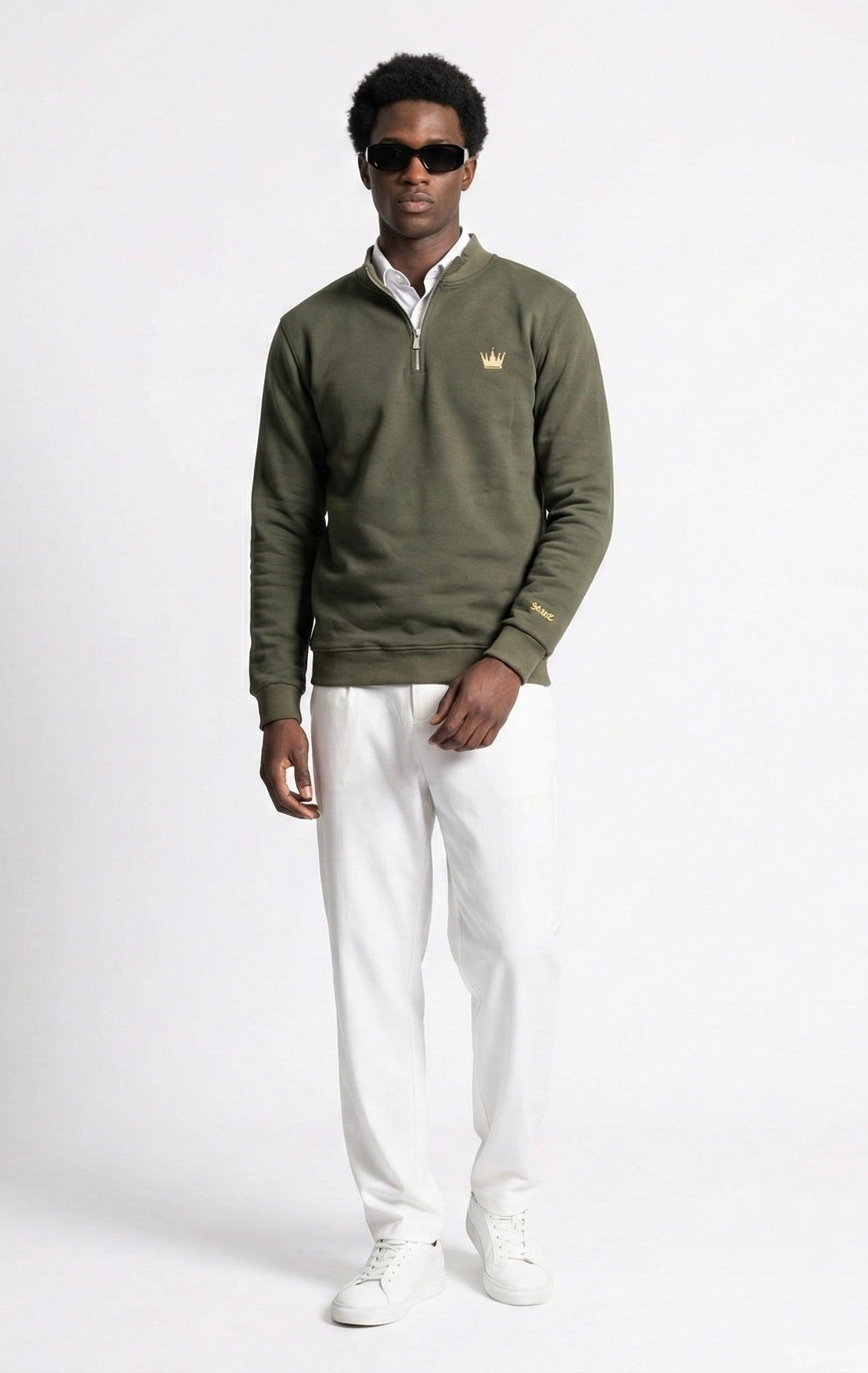 Saané Quarter-Zip Olive