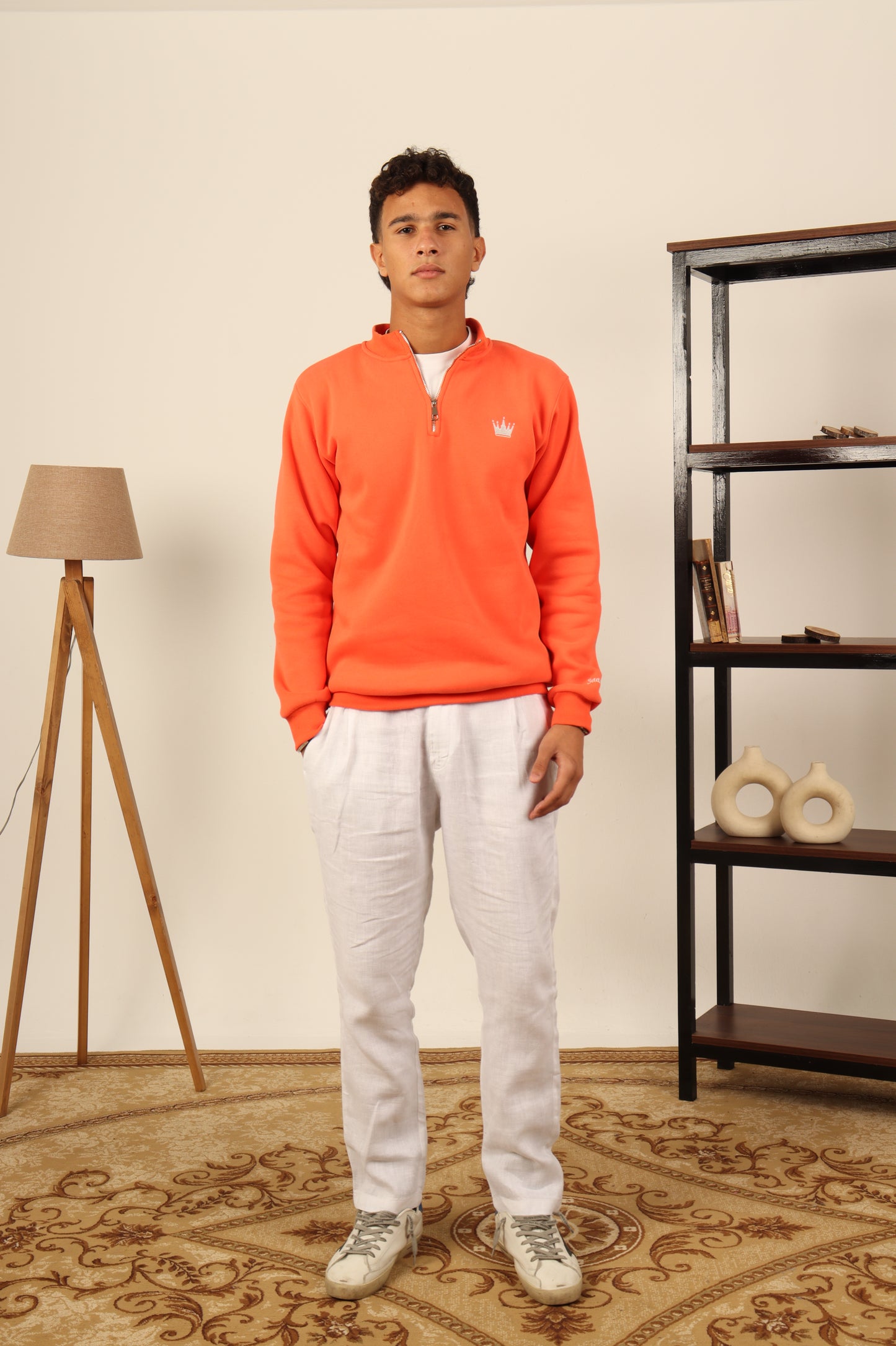 Saané Quarter-Zip Orange