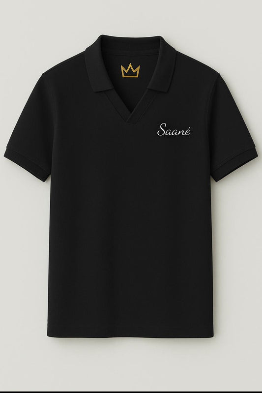 Black Knit Polo